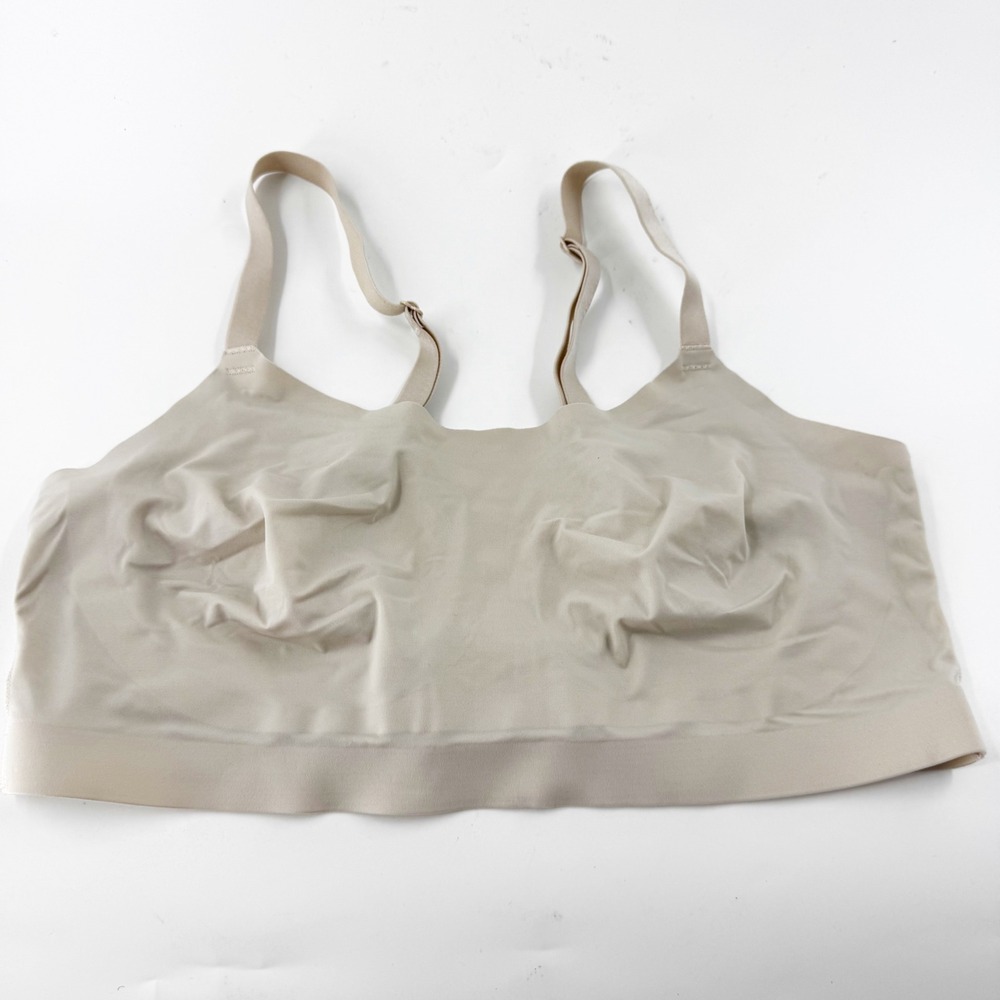 Soma Enbliss Luxe Adjustable Bralette Beige Wireless Bra XL RN79984